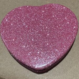Glittery Pink Heart-Shaped Box